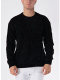 MAGLIONE GIROCOLLO DAYO, BLACK, thumb