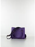 BORSA FLAT WOOD SMALL, VIOLET INDIGO/LIGHT , thumb