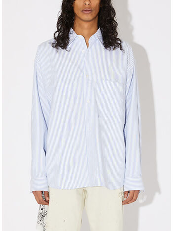 CAMICIA OXFORD A RIGHE, , small