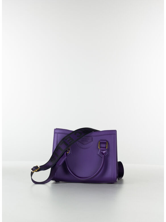 BORSA FLAT WOOD SMALL, VIOLET INDIGO/LIGHT , medium