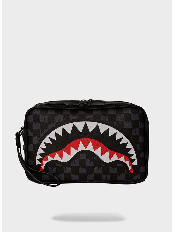 POCHETTE DRIP CHECK SHARK UNISEX, SHARK, medium