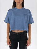 T-SHIRT CROP CON LOGO, 11ON INDIGO, thumb