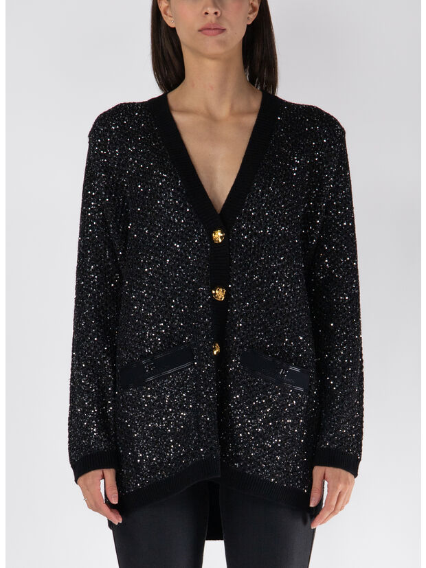 CARDIGAN CON PAILLETTES, , large