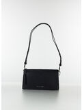 BORSA IN PELLE CON LOGO, 001 BLACK, thumb