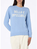 MAGLIONE GIROCOLLO BELLA E IMPOSSIBILE, 04318G CELESTE, thumb