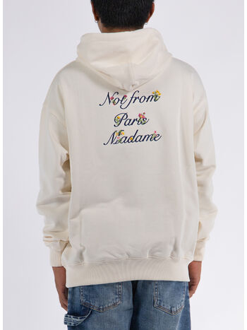 FELPA HOODIE NOT FROM PARIS, CM CREAM, small