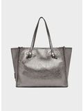 BORSA TOTE IN PELLE, 0355 PELTRO, thumb