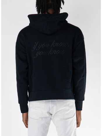 FELPA HOODIE CON LOGO RICAMATO, , small