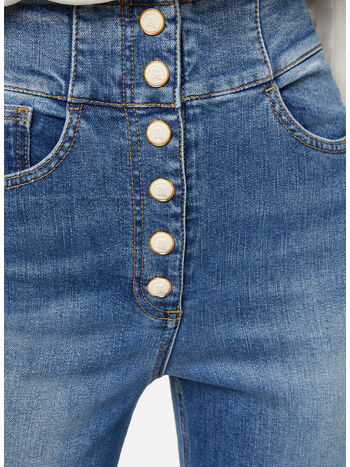 JEANS CON ABBOTTONATURA, , small