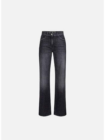 JEANS CON BANDE IN RASO, , small