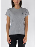 T-SHIRT MANICHE CORTE CON LOGO, COBBLESTONE HEATHER, thumb