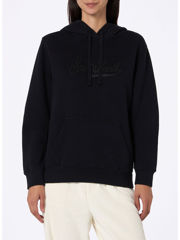 FELPA HOODIE ST.BARTH, 02373G NERO, medium