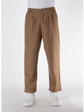 PANTALONE CON LOGO RICAMATO, CAMMELLO, thumb