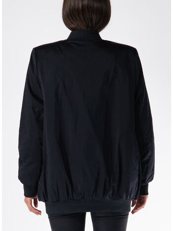 GIACCA BOMBER SATIN CON LOGO, , small