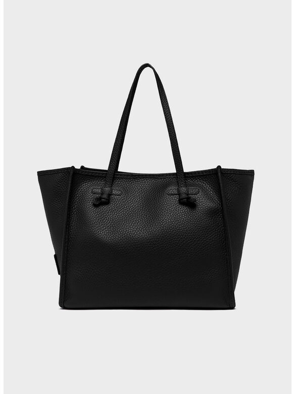 BORSA TOTE IN PELLE, 001 NERO, medium