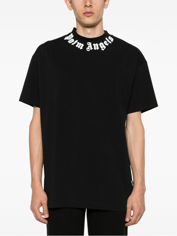 T-SHIRT NECK LOGO, 1003 BLACK/OFF WHITE, medium