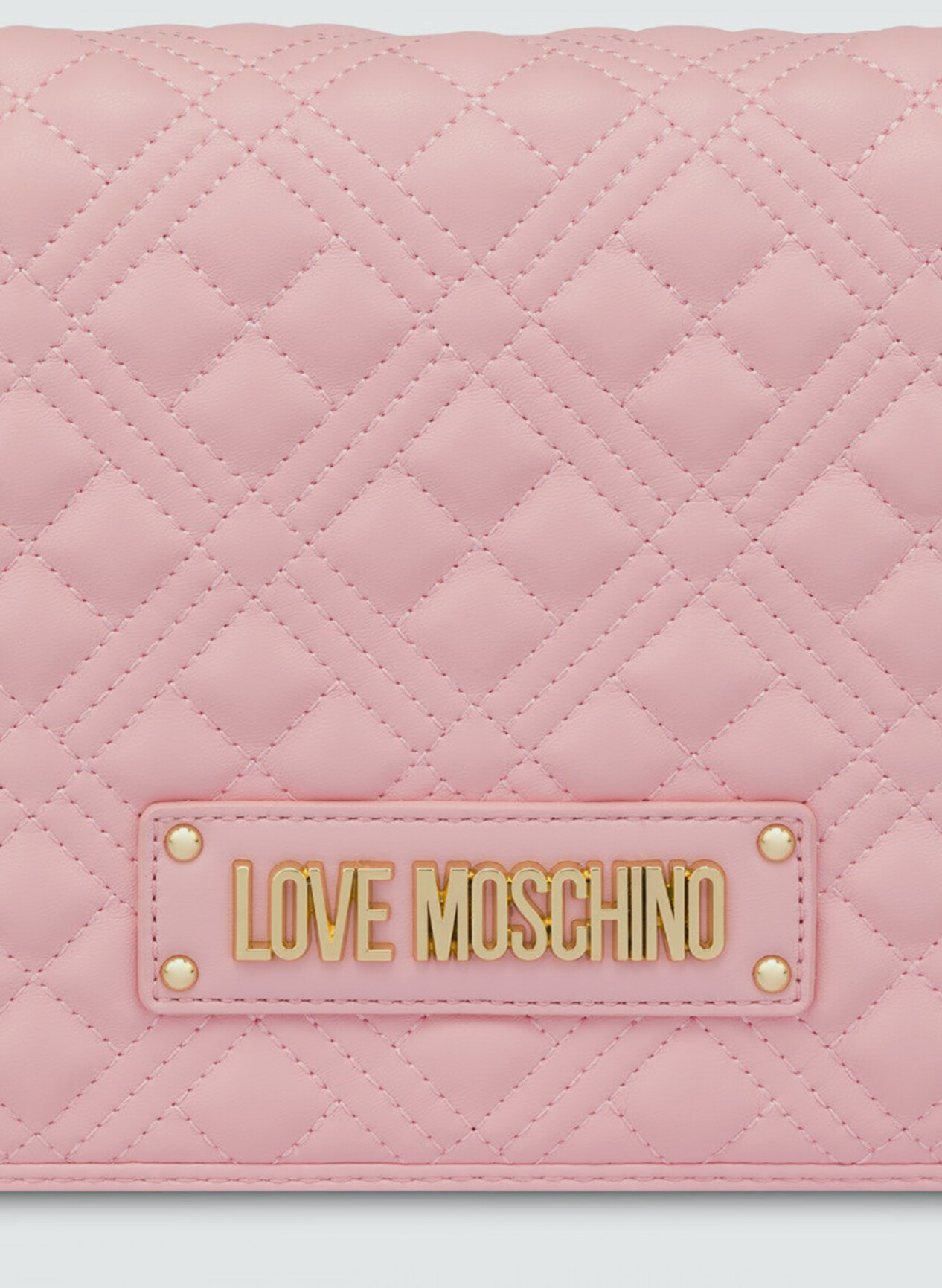 LOVE MOSCHINO BORSA A TRACOLLA NEW SHINY QUILTED Rosa Donna