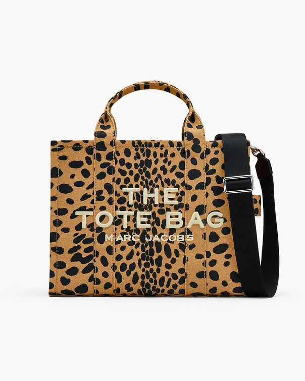 BORSA THE CHEETAH CANVAS MEDIUM TOTE, 002 BLACK MULTI, large