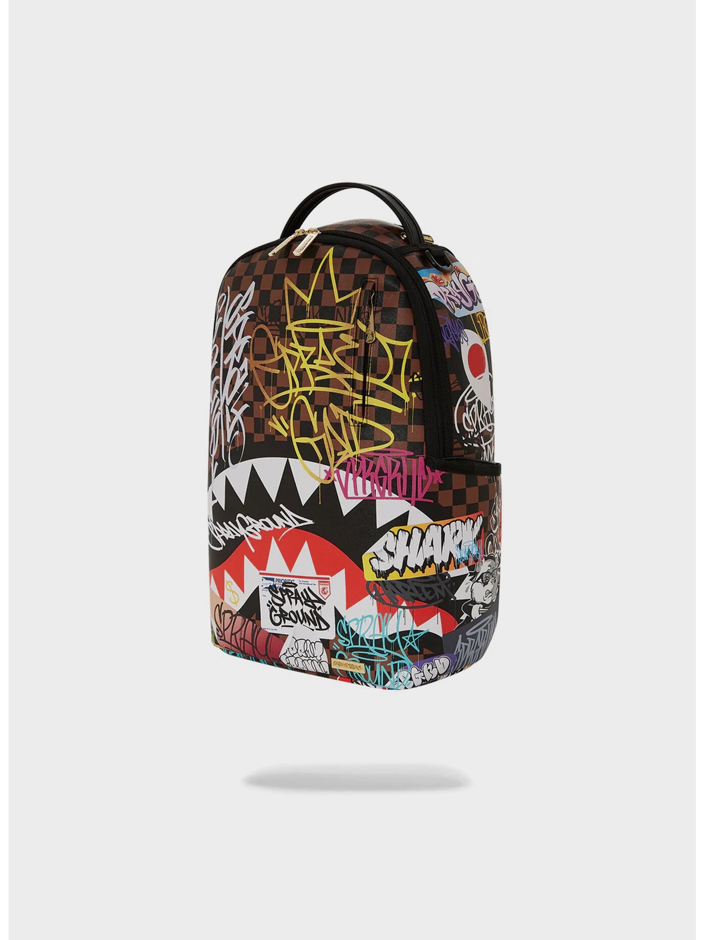 Zaino Sprayground Tagged Up Sharks Colore Marrone