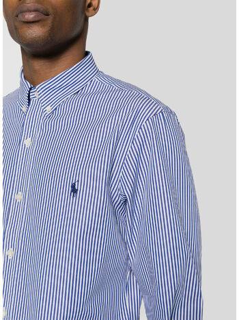 CAMICIA A RIGHE CON LOGO, , small