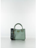 BORSA FLAT WOOD SMALL, OLIVE/LIGHT OTTONE, thumb