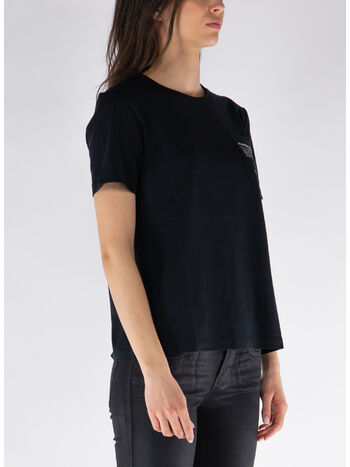 T-SHIRT IN JERSEY CON TASCHINO, , small