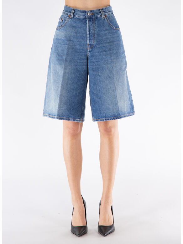 SHORTS IN DEMIN BECKY, L0833 PIANO BLUE, medium