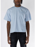 T-SHIRT GIROCOLLO CON LOGO RICAMATO, GW034 NIAGARA MIST, thumb