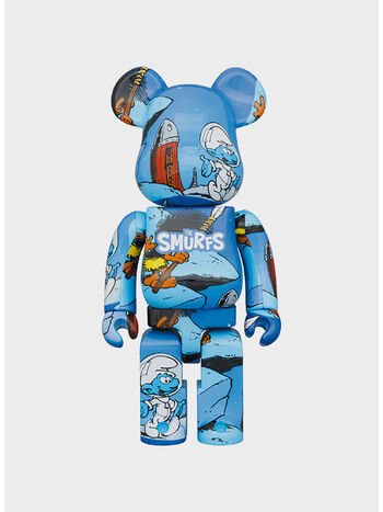 BEARBRICK 100% + 400% THE SMURFS THE ASTROSMURF, SMURF, small