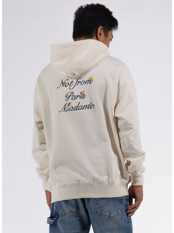 FELPA HOODIE NOT FROM PARIS, CM CREAM, small