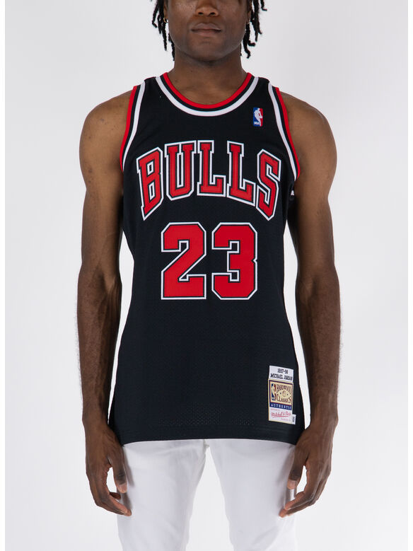 CANOTTA AUTHENTIC JERSEY 97-98 MICHAEL JORDAN, BLACK, medium