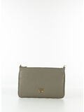 POCHETTE CLASSIC FLAT LOVE SIMPLY, I68Q NOCE/ANTIQUE GOLD, thumb