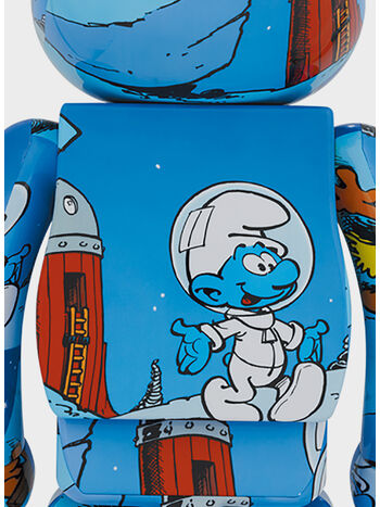 BEARBRICK 1000% THE SMURFS THE ASTROSMURF, SMURF, small