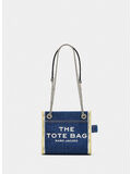 BORSA TOTE CROSSBODY THE DENIM CHAIN, 473 DARK WASH, thumb