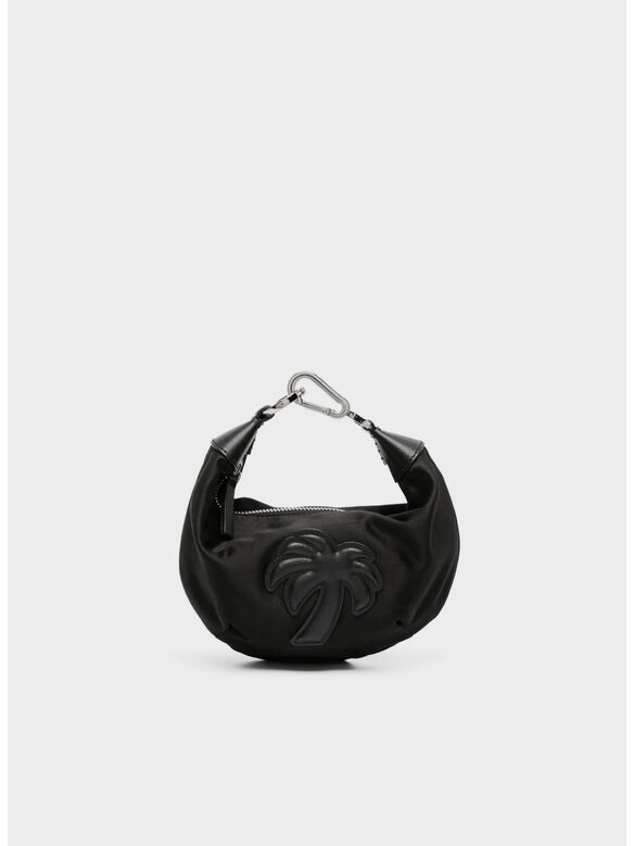 BORSA SATIN PALM, 1010 BLACK BLACK, medium