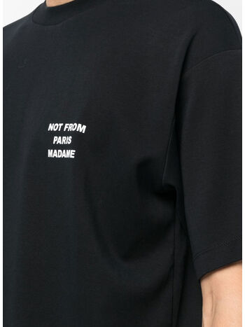 T-SHIRT SLOGAN, BL BLACK, small