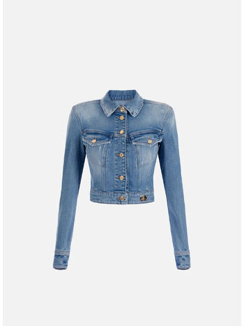 GIACCA CROPPED IN DENIM, 192, small