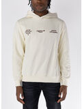 FELPA HOODIE CON STAMPA GRAFICA, LATTE, thumb