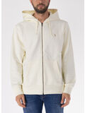 FELPA FULL ZIP CON LOGO, CLUBHOUSE CREAM, thumb