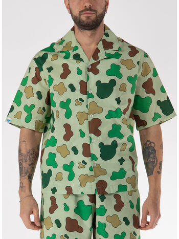 CAMICIA CAMO IN POPELINE UNISEX, , small