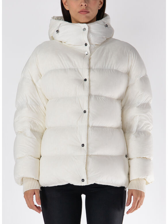 GIUBOTTO BOMBER IN ECOAGE, 1000 BIANCO, medium