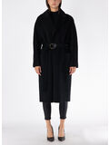 CAPPOTTO CON COLLO REVERS, 110 NERO, thumb