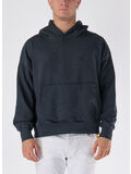 FELPA HOODIE CON STAMPA, PK004 NERO LAVATO, thumb