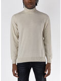 MAGLIONE A COLLO ALTO, 030 BEIGE, thumb