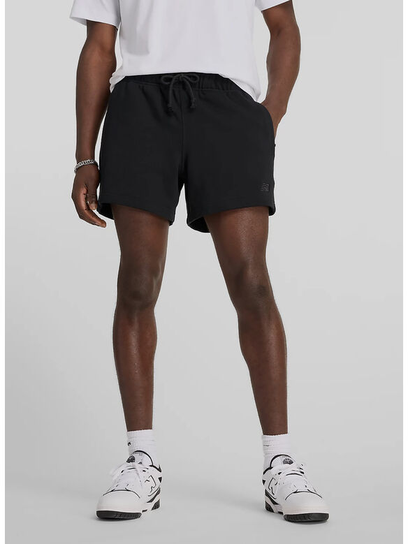 SHORTS ATHLETICS FRENCH TERRY, 001 BLACK, medium