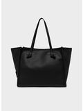 BORSA TOTE IN PELLE, 001 NERO, thumb