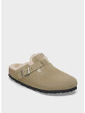 SANDALO MULES BOSTON IN SHEARLING, TAUPE, thumb