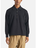 MAGLIONE CON COLLETTO BUTTON DOWN, BLACK, thumb