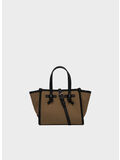 BORSA TOTE IN PELLE, 554 CAPPUCCINO, thumb