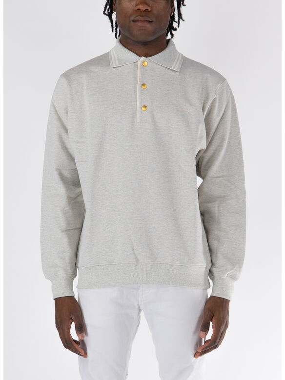 POLO DROLE LONGSLEEVE, GY GREY, medium